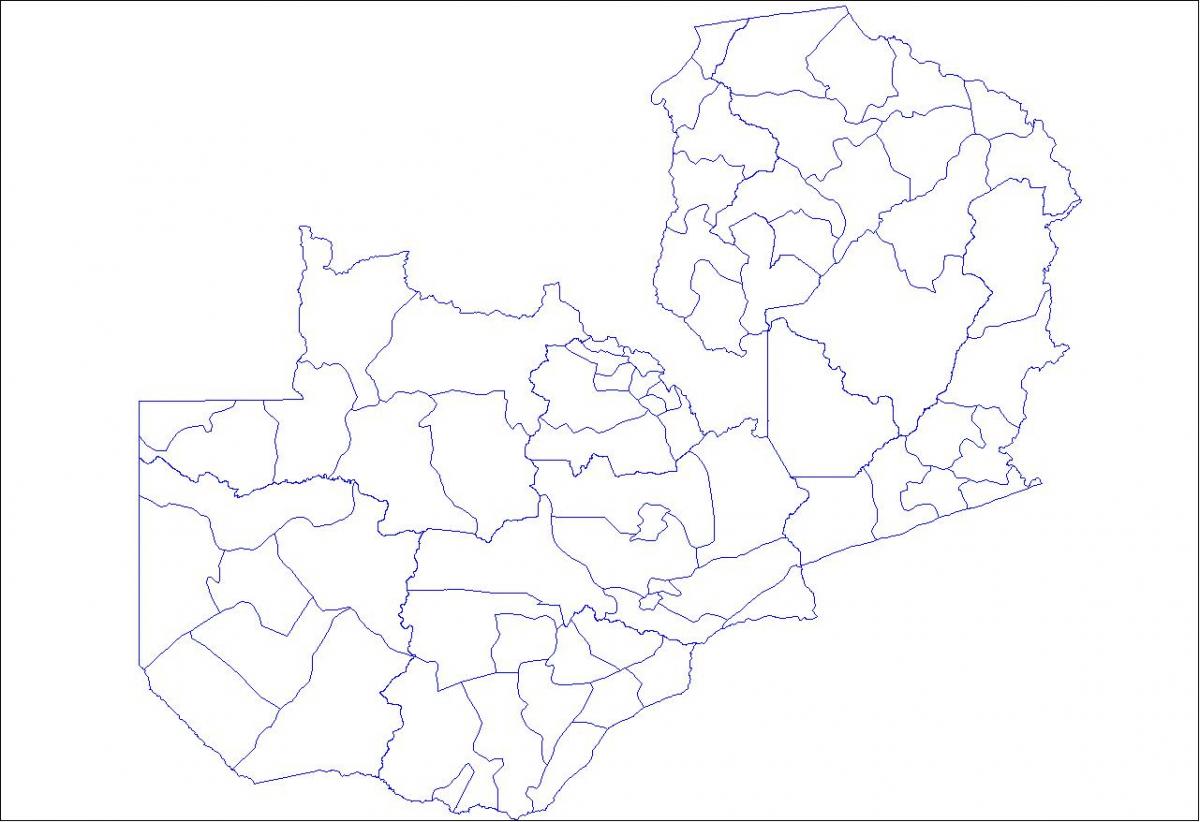 Mapa Zambija iznijeti