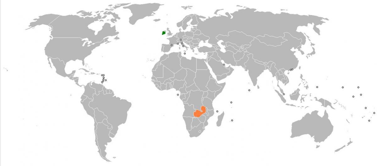 Zambija kartu u svijetu