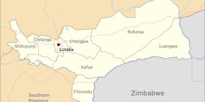 Mapa lusaka Zambija
