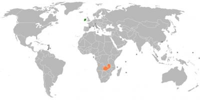 Zambija kartu u svijetu